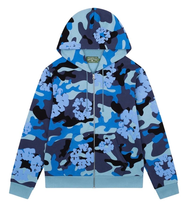Denim Tears Camo Wreath Zip Up - Görsel 3