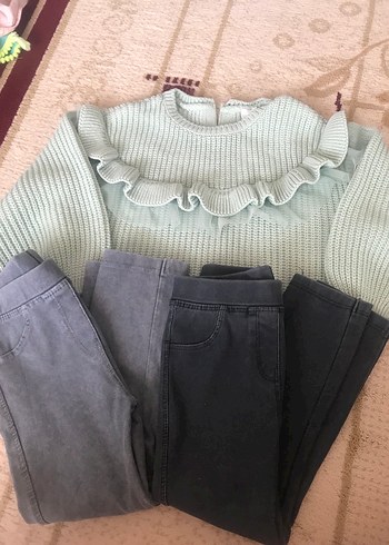 Kız çocuk Kazak pantalon set - Görsel 2