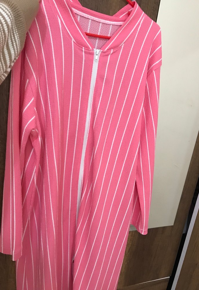 Pembe Çizgili Uzun Kollu Tunik - Görsel 2