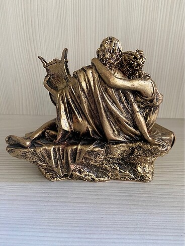 Beden camel Renk Paris&Helen Antika Bronz Kaplama Biblo