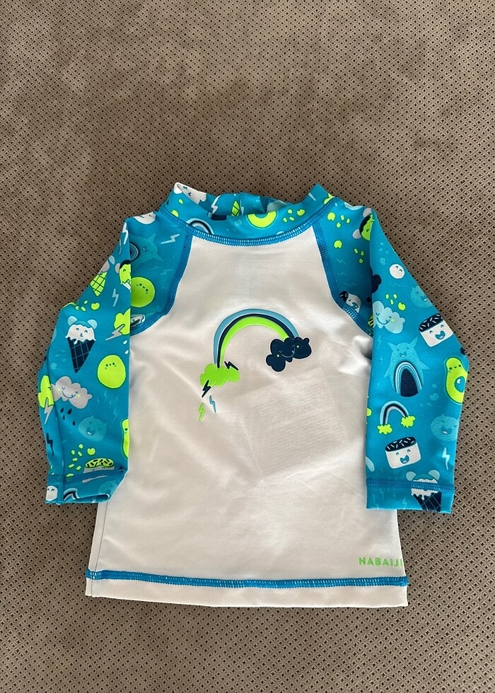 Yeni ve etiketli Decathlon UV korumalı bebek tişörtü. - Görsel 5