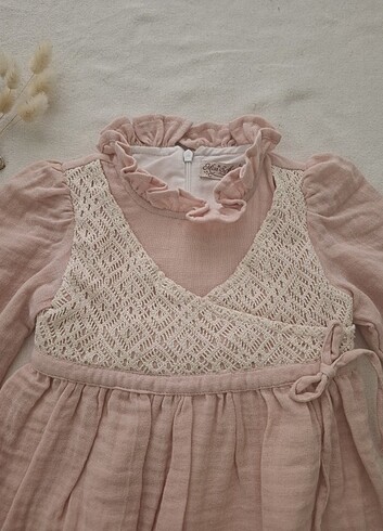 Dantel detaylı elbise - Görsel 3