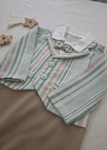 Bej Bohem Tarz Bebek Tulum - Görsel 2