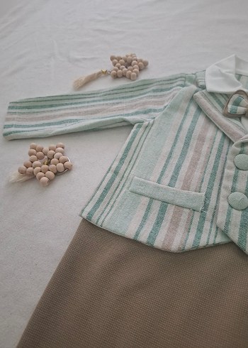 Bej Bohem Tarz Bebek Tulum - Görsel 4