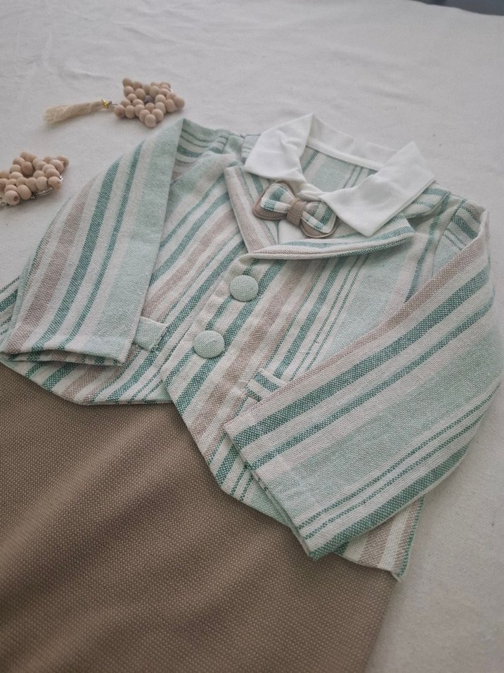 Bej Bohem Tarz Bebek Tulum - Görsel 2