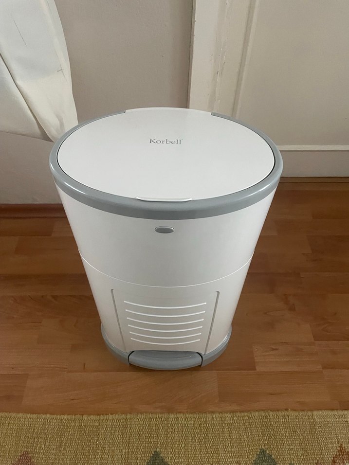 Korbell Ayak Pedallı Bebek Bezi Çöp Kovası - Görsel 2