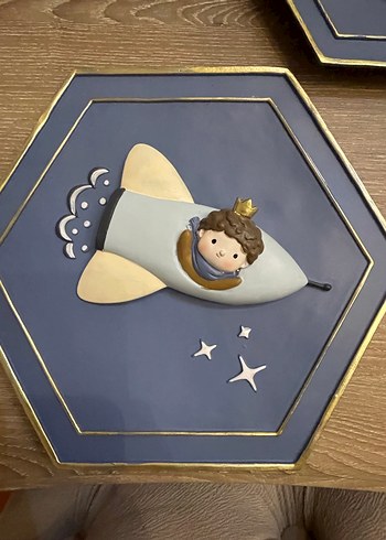 Mavi Çocuk Odası Dekoratif Duvar Panoları - Görsel 6