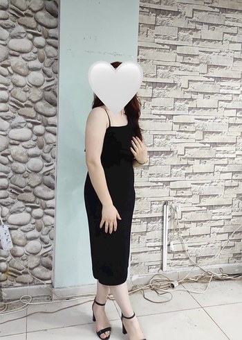 Siyah tek omuz kendiliğinden simli elbise - Görsel 2