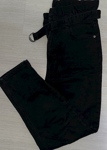 Defacto Siyah yüksek bel  kadın mom jean - Görsel 3