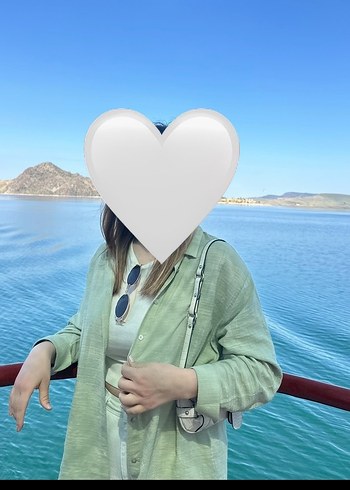 Lc Waikiki Kadın yeşil  Keten Düğmeli Gömlek - Görsel 2