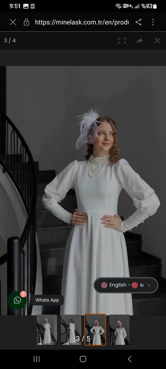 uzun nikah elbisesi - Görsel 2