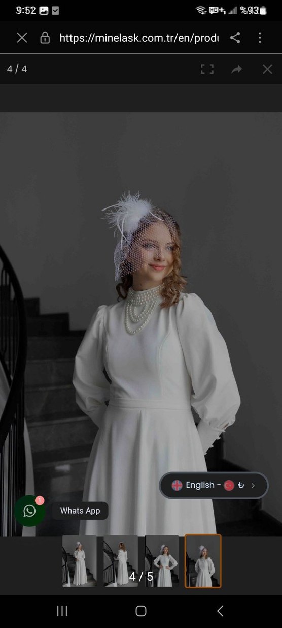 uzun nikah elbisesi - Görsel 4