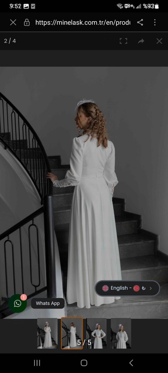 uzun nikah elbisesi - Görsel 3