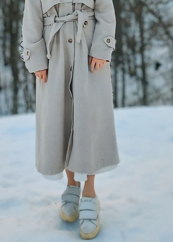 Zara tesettür kışlık kaban