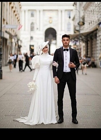 Tesettür nikah elbisesi 