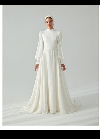 Tesettür nikah elbisesi 