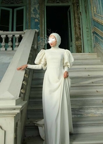 Tesettür nikah elbisesi 