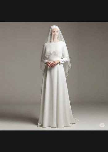 tesettür nikah elbisesi
