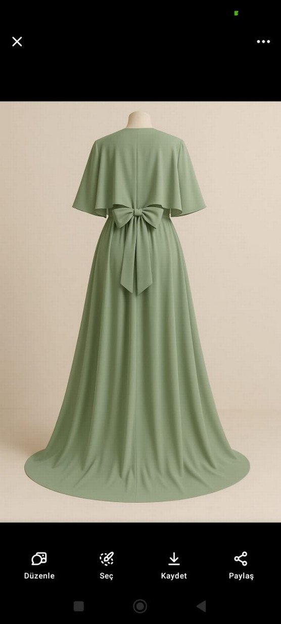 saten nişan söz elbisesi abiyesi - Görsel 2