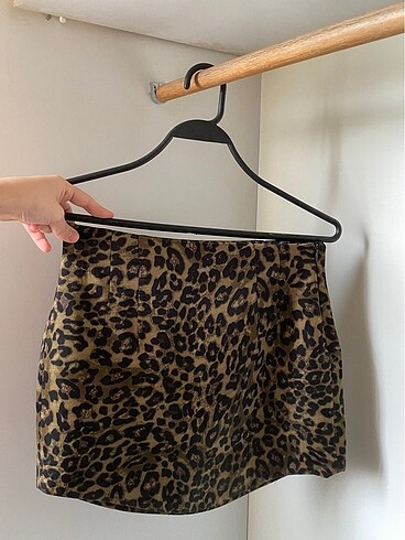 ZARA mini leopar etek