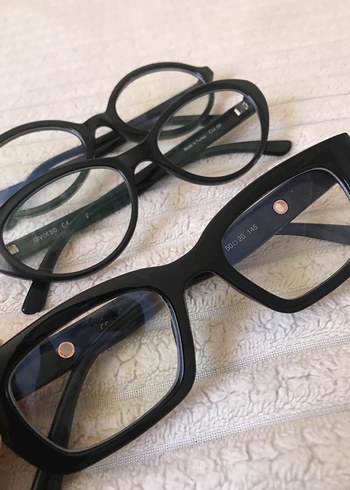 3 adet Şeffaf Siyah Minimalist Kadın Gözlüğü - Görsel 2