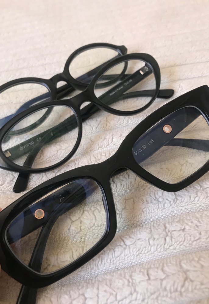 3 adet Şeffaf Siyah Minimalist Kadın Gözlüğü - Görsel 2