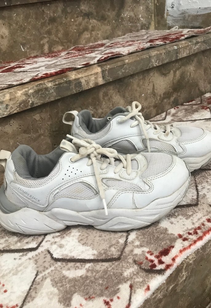 Beyaz Bağcıklı Kadın Spor Ayakkabı - Görsel 2