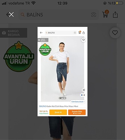 40 Beden mavi Renk 1 kere giydim sıfır ayarında trendyoldan aldım SON Fiyat