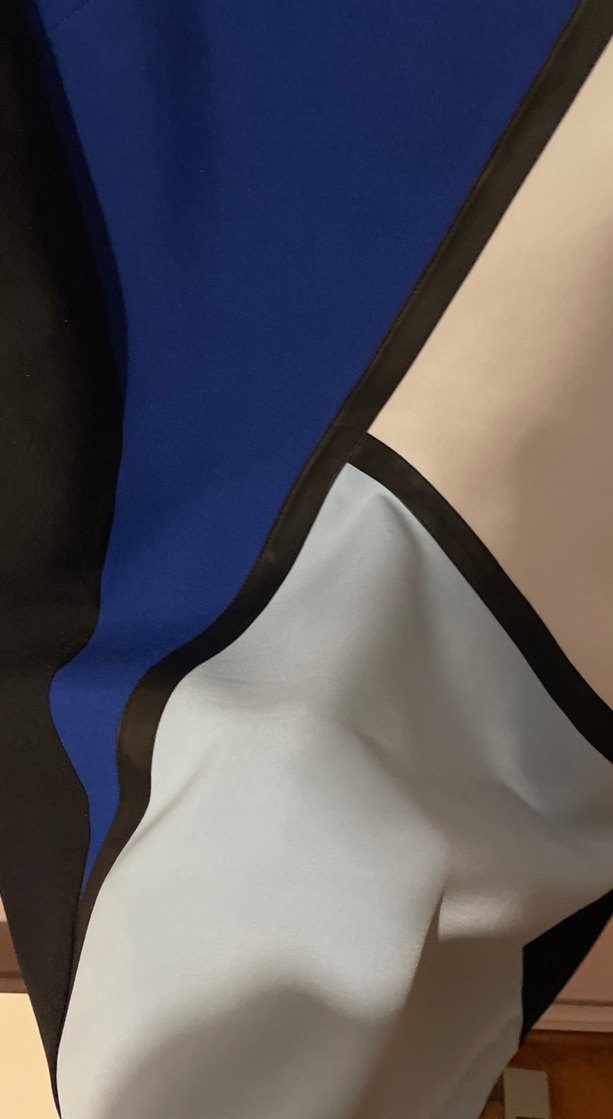 Drapeli V Yaka Desenli Kadın Abiye Elbise - Görsel 4