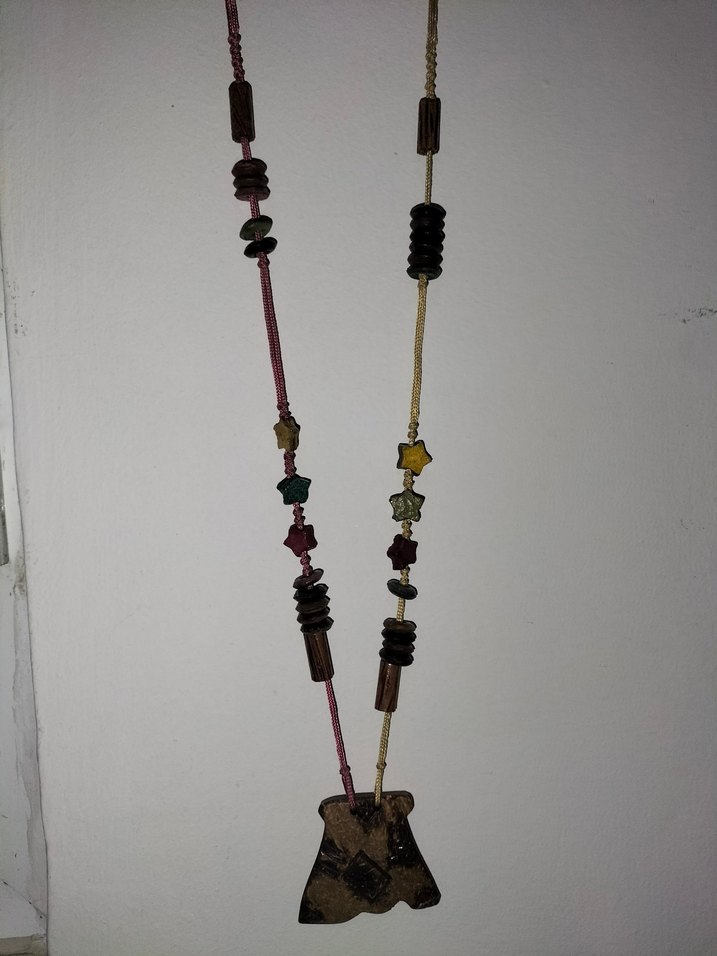 Uzun Çok Renkli Boncuklu Bohem Kadın Kolye - Görsel 2