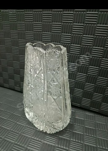 Paşabahçe Kesme Kristal Cam Vazo - Görsel 3