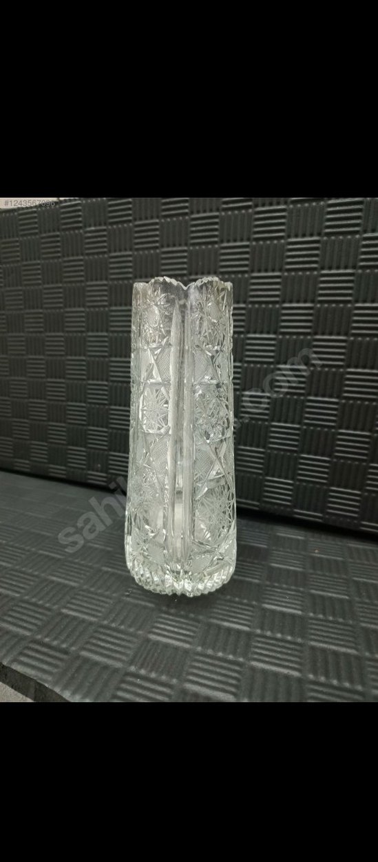 Paşabahçe Kesme Kristal Cam Vazo - Görsel 4