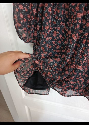 Şifon Astarlı Elbise - Görsel 3