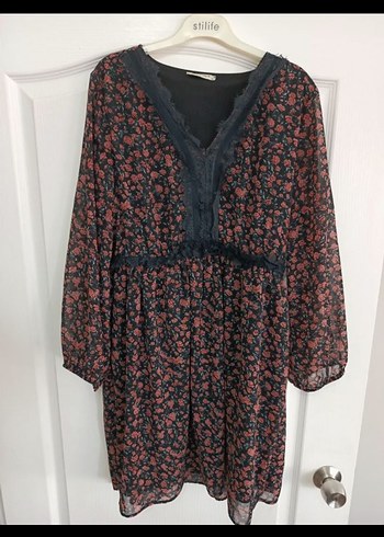 Şifon Astarlı Elbise - Görsel 4