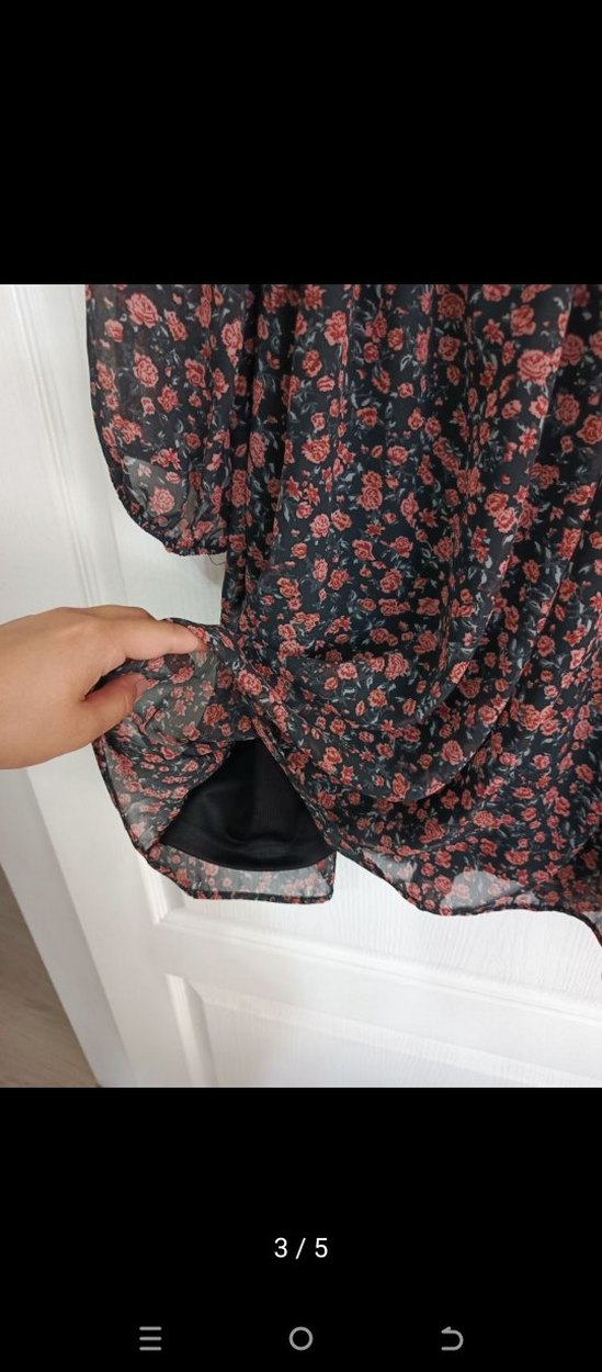 Şifon Astarlı Elbise - Görsel 3