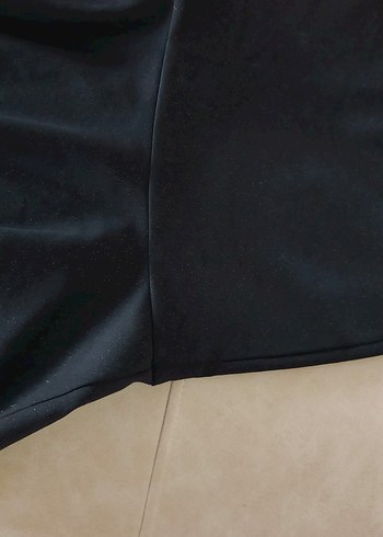 Koton Drapeli Siyah Midi Mini Etek - Görsel 3