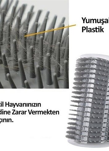  Beden Pratik Kedi Tüyü Kaşıma Ve Tarama Aparatı Duvara Monte Kaşıma Al