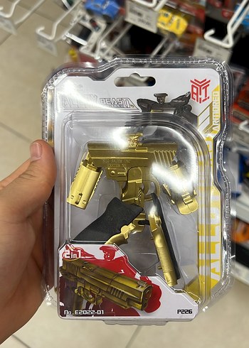 Sarı Metalik Oyuncak Buldozer Figürü - Görsel 4