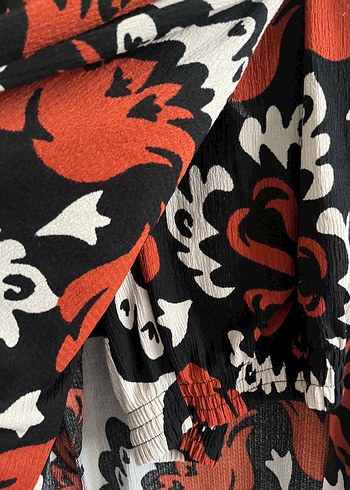 Diğer Desenli Uzun Kollu Kadın Kimono