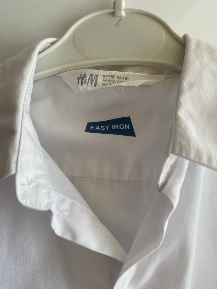 Beyaz Erkek Uzun Kollu Pamuklu Gömlek - Görsel 4