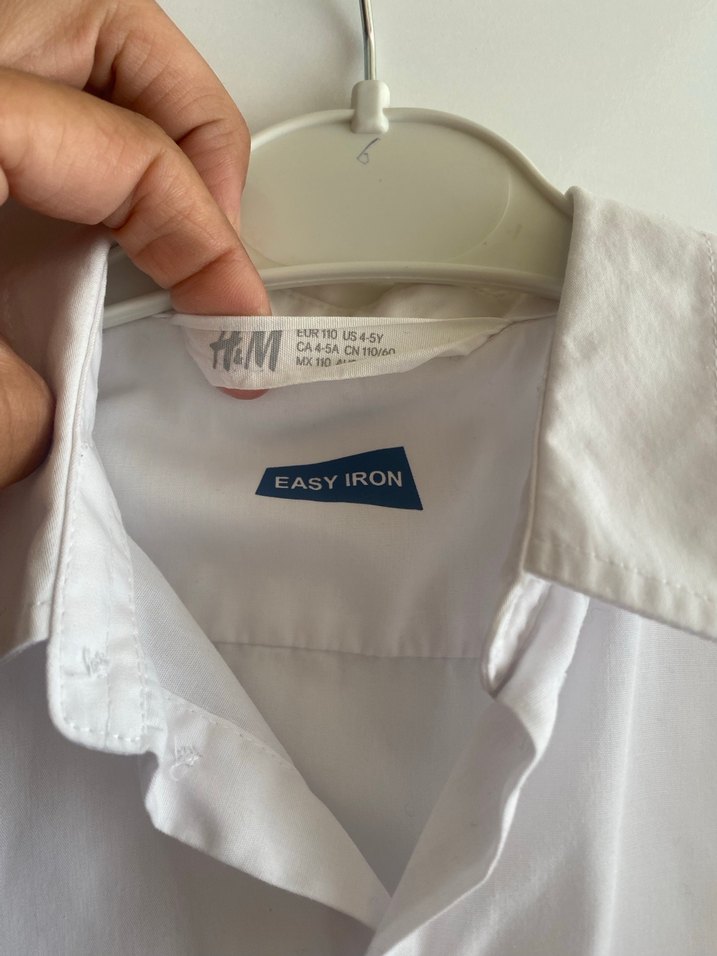 Beyaz Erkek Uzun Kollu Pamuklu Gömlek - Görsel 3