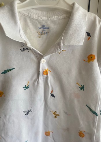 Erkek Çocuk Sarı Düğmeli Polo Tişört - Görsel 6