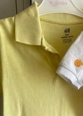 Erkek Çocuk Sarı Düğmeli Polo Tişört - Görsel 4