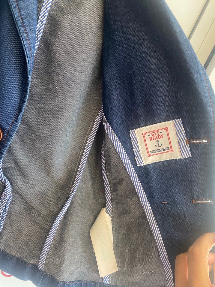 Erkek Çocuk Mavi Denim Ceket - Görsel 4