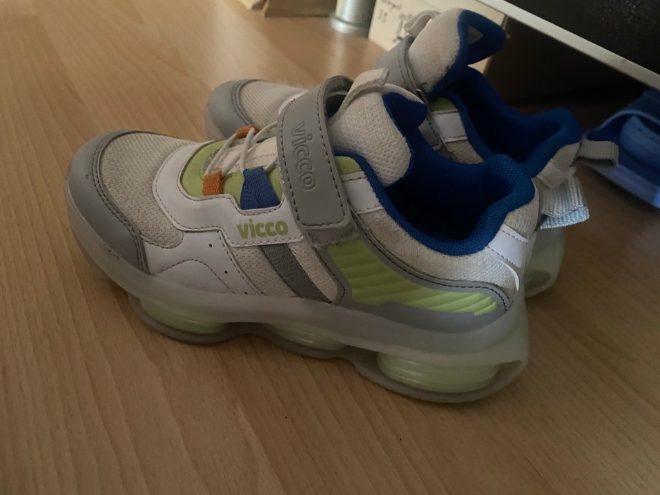 Çocuk Çok Renkli Gri Spor Ayakkabı - Görsel 3