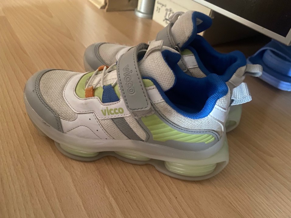 Çocuk Çok Renkli Gri Spor Ayakkabı - Görsel 2