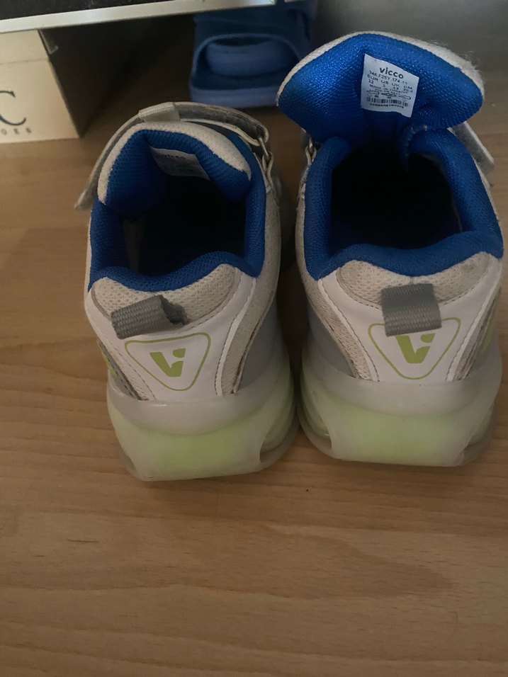 Çocuk Çok Renkli Gri Spor Ayakkabı - Görsel 4