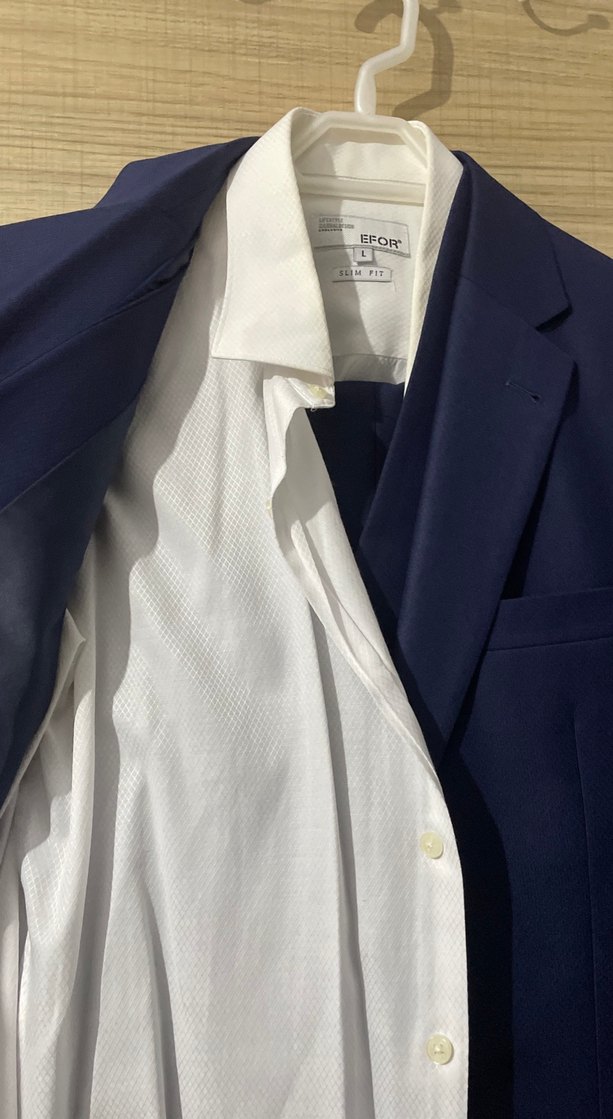 Düğmeli Lacivert Erkek Takım Elbise - Görsel 2