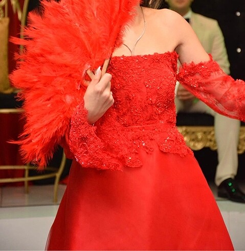 ÖZEL DİKİM VE TASARIM KINA ELBİSESİ - Görsel 8