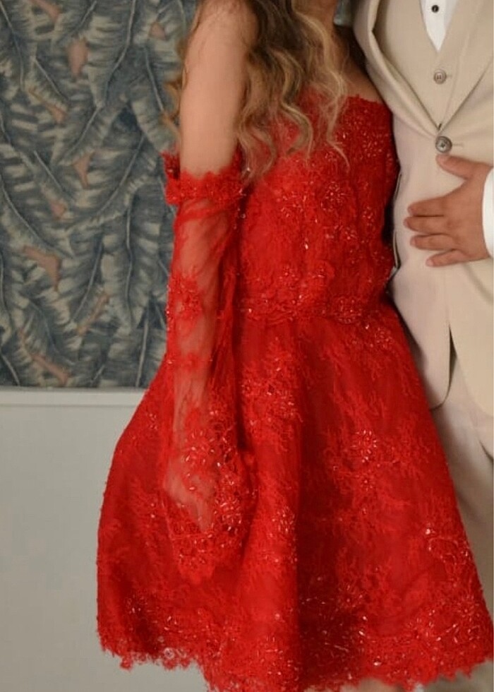 ÖZEL DİKİM VE TASARIM KINA ELBİSESİ - Görsel 3